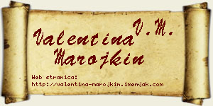 Valentina Marojkin vizit kartica